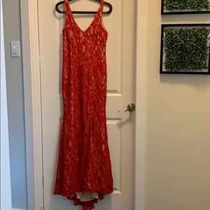 NWT BCBGeneration. Beautiful Red lace gown. Size 2